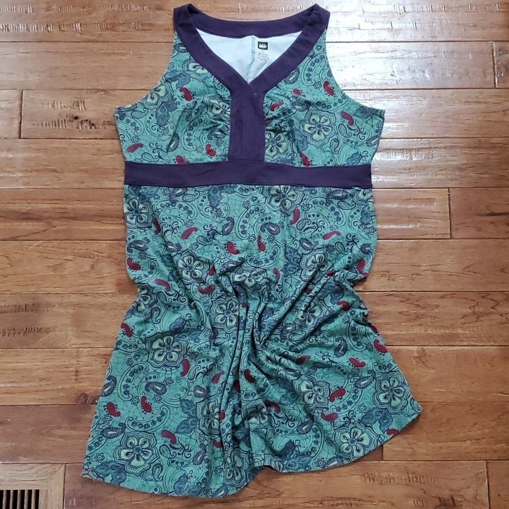 REI Co-op active knit floral v neck dress